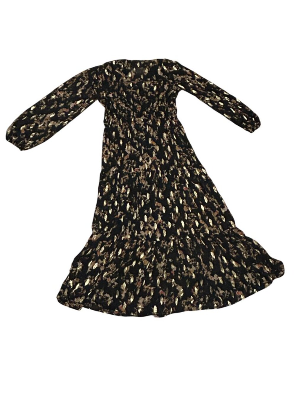 Vera Wang Black Floral Maxi Dress - Picture 5 of 5